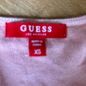 Pink suede line dress. Xs. guess